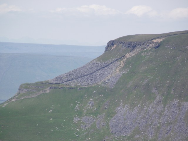 Close up of the eroded path up the South Ridge of Pen y Ghent