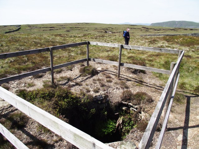 Open mine shaft
