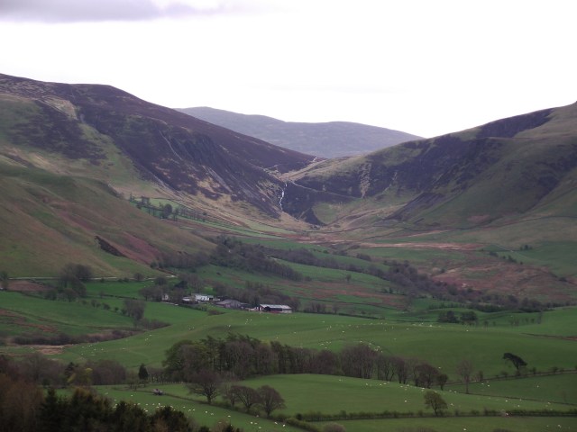 Close-up view of Whitewater Dash waterfall, to the northeast of Skiddaw
