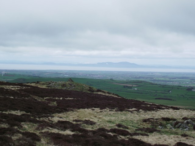 The view north to the Solway, with Scotland beyond