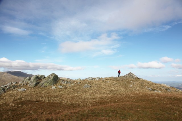 The summit of Y Foel Goch - 805 metres (JB)