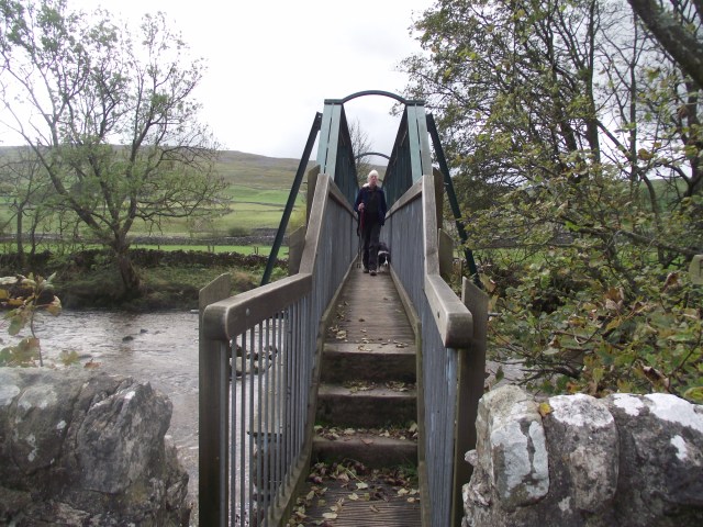 The footbridge at Hawkswick