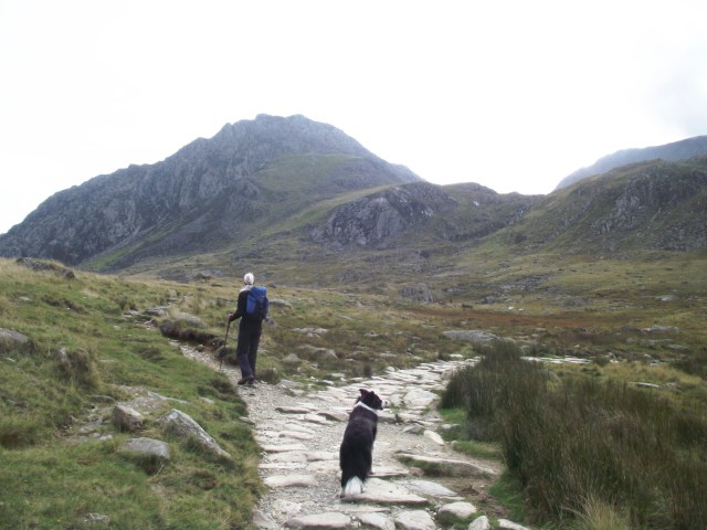 Just above Ogwen, heading for Tryfan