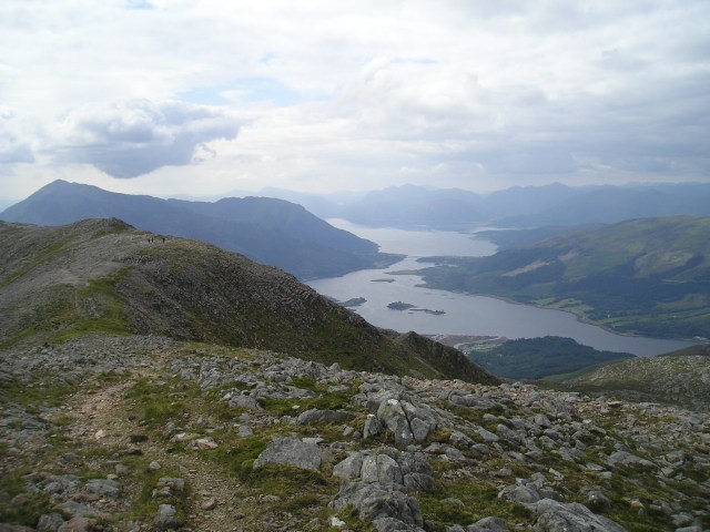 The view west from Sgorr nam Fiannaidh