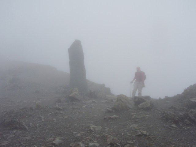 Clare at the top of the ‘Zig-Zags’ before the final section to the summit