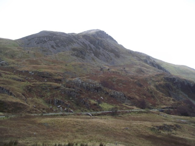 The view from my hiding place- the slopes of Foel Coch above Nant Ffrancon