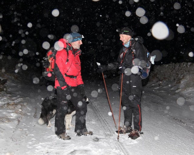 The author and ‘Mist’ with Paul Dickens  (JB)