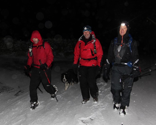 Gary Morrison, the author and Richard Lendon on the final mile to the finish  (JB)