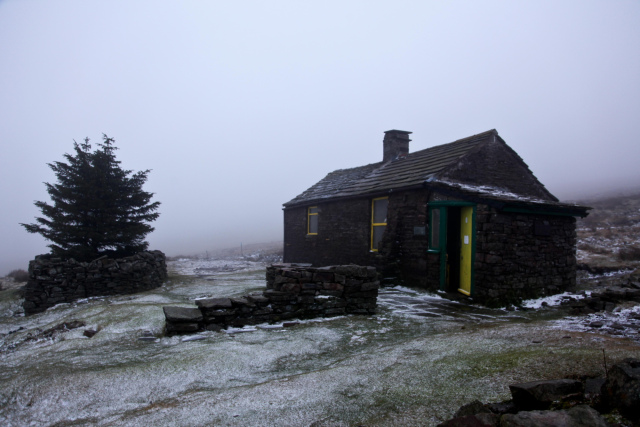 Greg’s Hut bothy – 700 metres altitude on Cross Fell near Alston