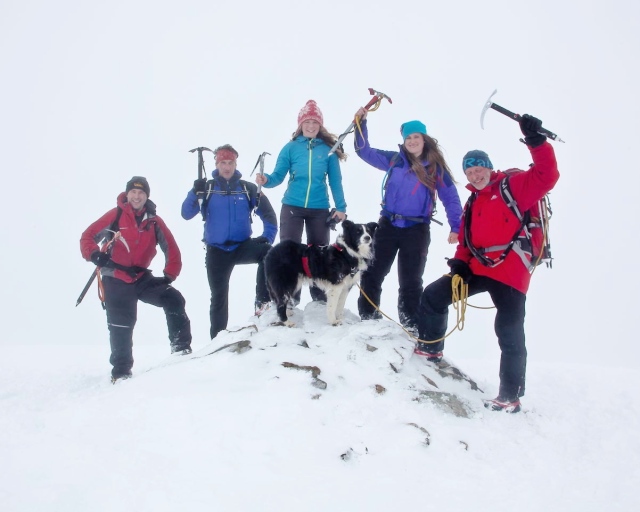‘Cheesy’ photograph at the top of Swirral edge – Just got to do it!!