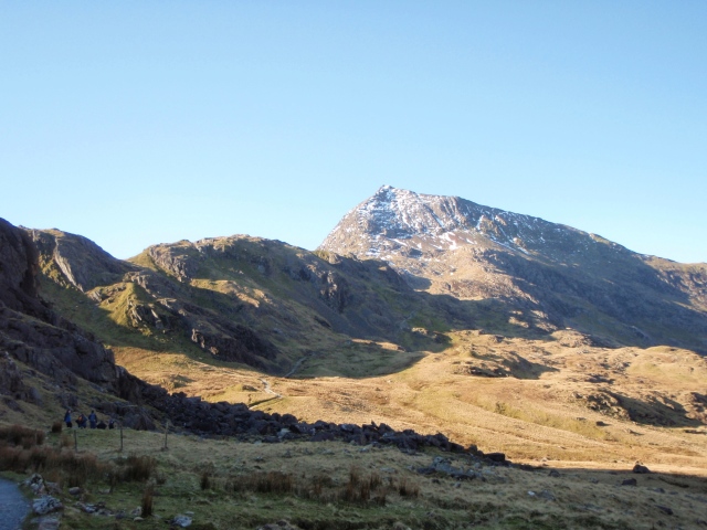Crib Goch looming above the start of the PYG Track