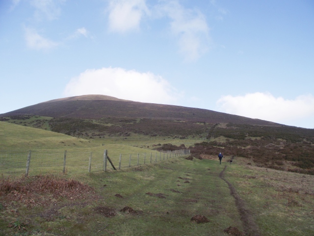 Heading upwards to our first hill, Moel Morfydd