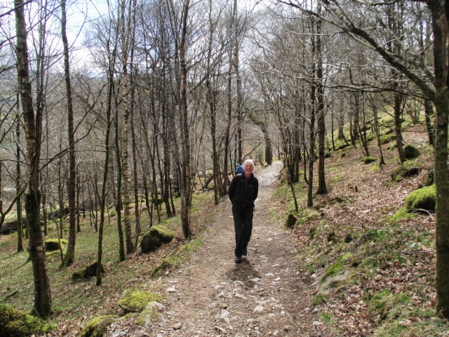 The start of the Watkin Path from Nantgwynant