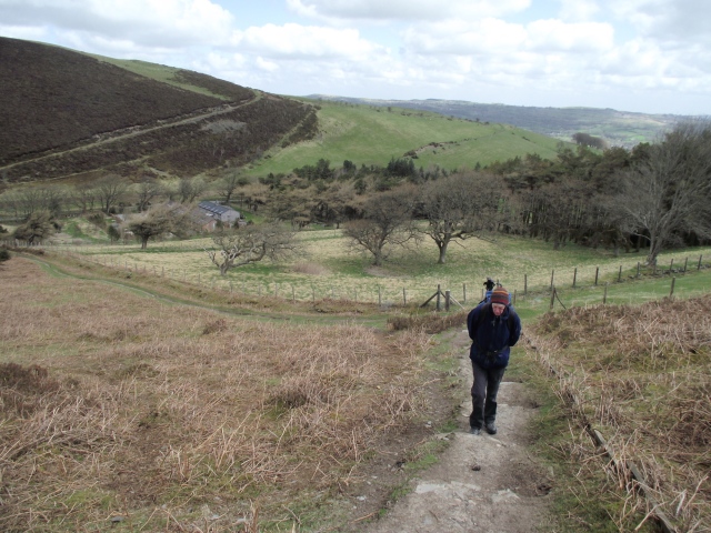 Chris and I out a few days after the night navigation exercise - Some uphill to start with ….