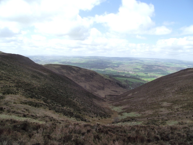  The view west towards Llanfair Dyffryn Clwyd