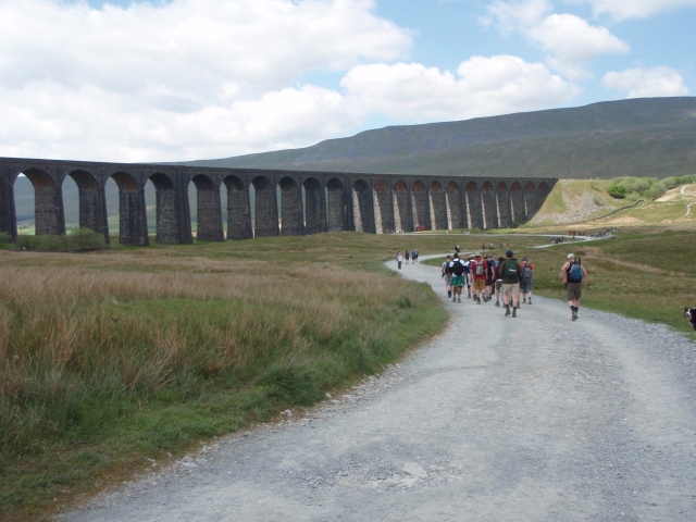 After a break at Ribblehead, it was off again, passing the Ribblehead Viaduct on the way