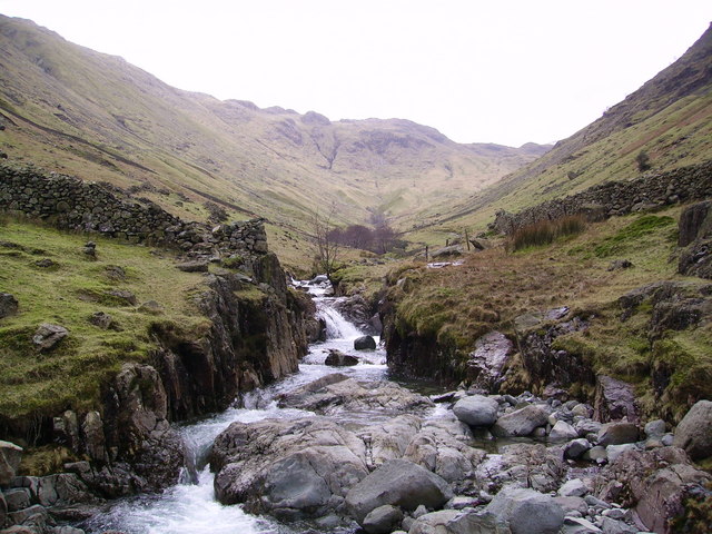Looking up Grains Gill, our search task for the night  © Michael Graham