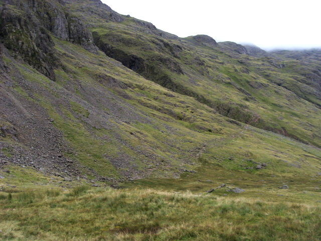 The start of the Corridor Route near Styhead Tarn  © Shaun Ferguson