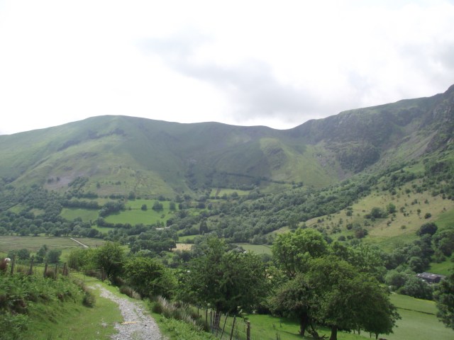 Looking back down the valley