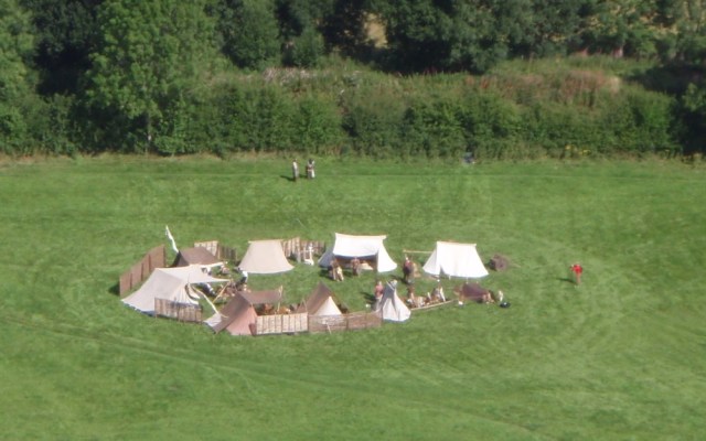 …. with an even more surprising view of a medieval village ….