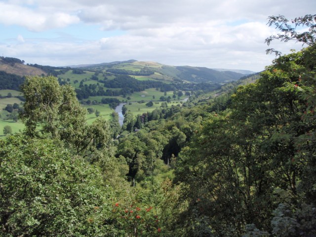 …. and a view of the Vale of Llangollen