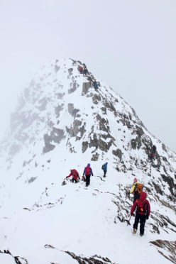 Striding Edge under snow (JB)