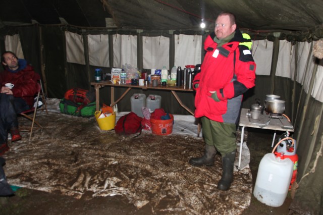 …. with site manager John keeping everything under control