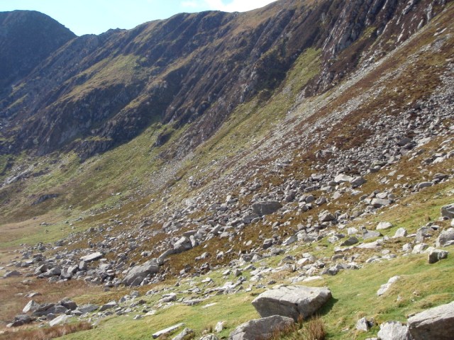 The area where the aircraft engines ended up ....