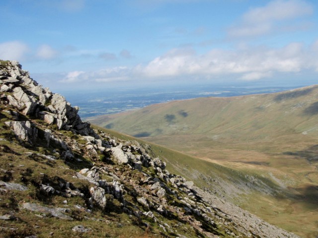 Looking down to my walk-in route ….