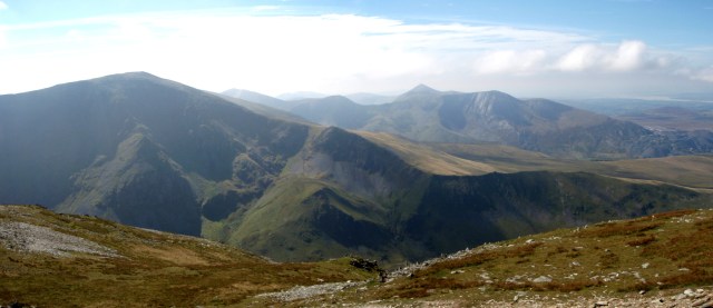 …. and a view of the previous week’s route up Carnedd Dafydd (see post #158)