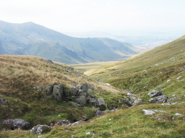 My route out down Nant Fach ('Small Stream')
