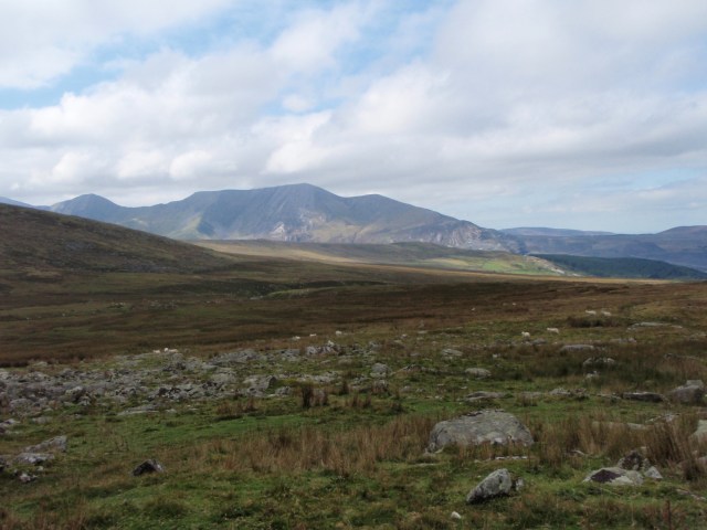 View of the Glyderau from the ancient settlement