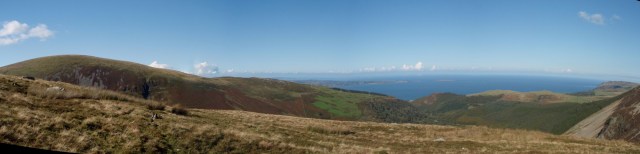 The view towards the coast