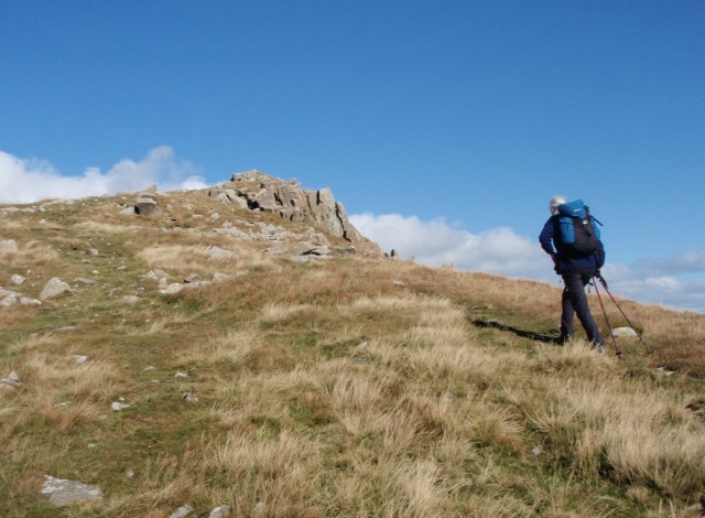 The last few metres to the highest point