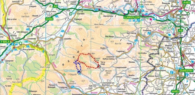 Overview map of routes in posts #162 and #163