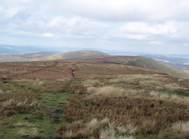 The only other human I saw all day – just below Cadair Berwyn