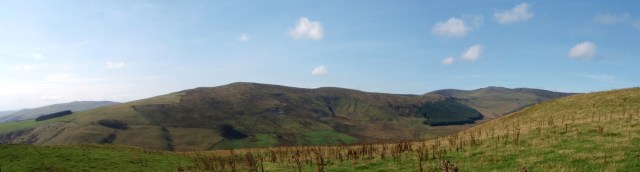 The return leg – Godor (centre) seen from Mynydd Tawr