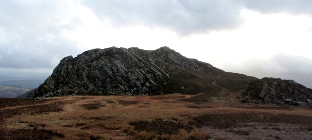 Looking back to Craig Wen on the approach to Creigiau Gleision