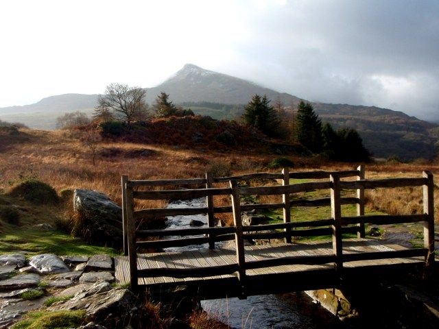 Looking back to Moel Siabod as we set off ….