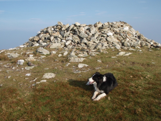  …. with the remains of a Bronze Age cairn on top ….