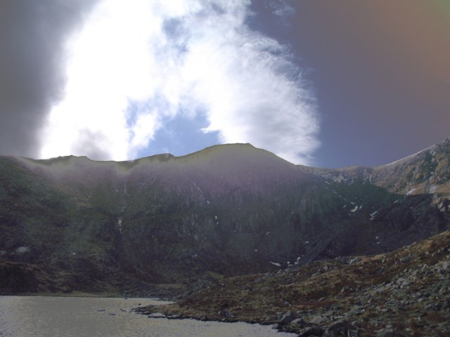 The impact point of the Anson was in the centre of the photo