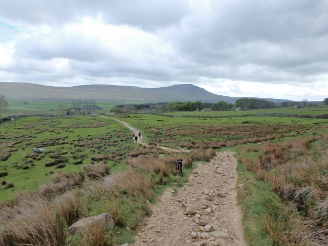 Heading back to the valley, with Ingleborough still a long way off