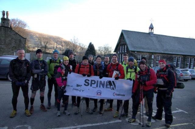 Early morning start for the very first Spine Race, 2012