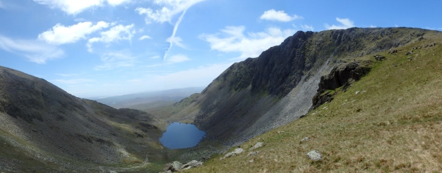 …. and looking down to Goat’s Water and Dow Crag