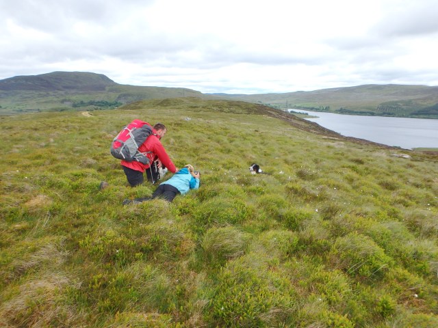 The trials of a photographer – Babs getting down to it ….