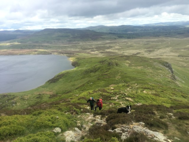 The uphill section goes on a bit ….