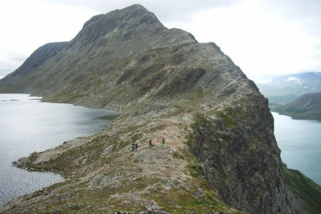 The Besseggen Ridge on a better day