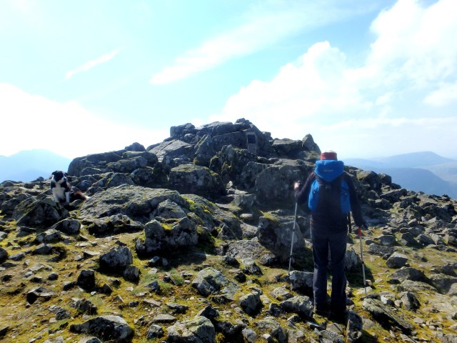 Approaching the summit of Great Gable