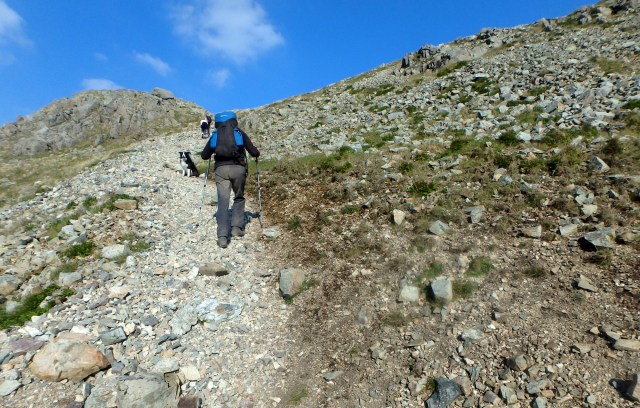 Off the scree at last ….