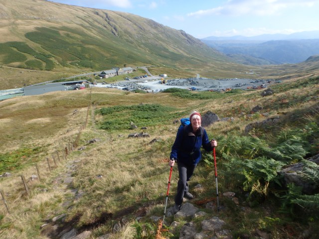 Setting out from Honister ….